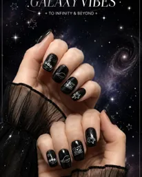 Loop Black Toy Story Nails