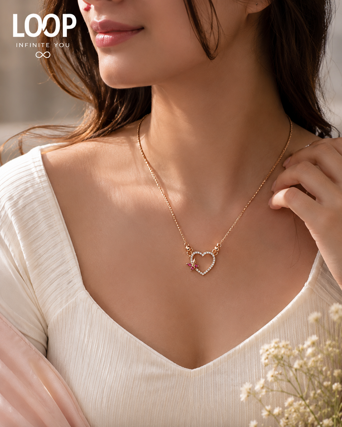 Flutter Heart Necklace