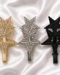 Double Star Crystal Hair Pin