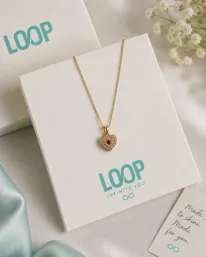 Loop Heart Pendant Necklace