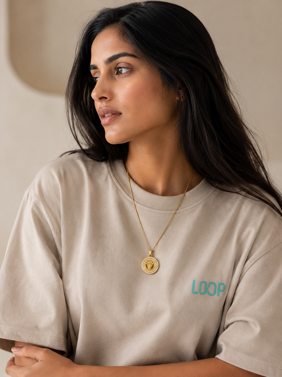 Luxury Gold Medallion Necklace