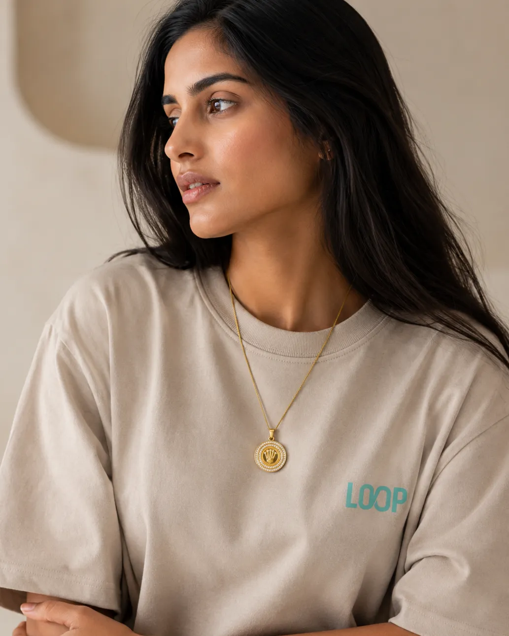 Luxury Gold Medallion Necklace