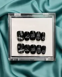 Loop Black Toy Story Nails