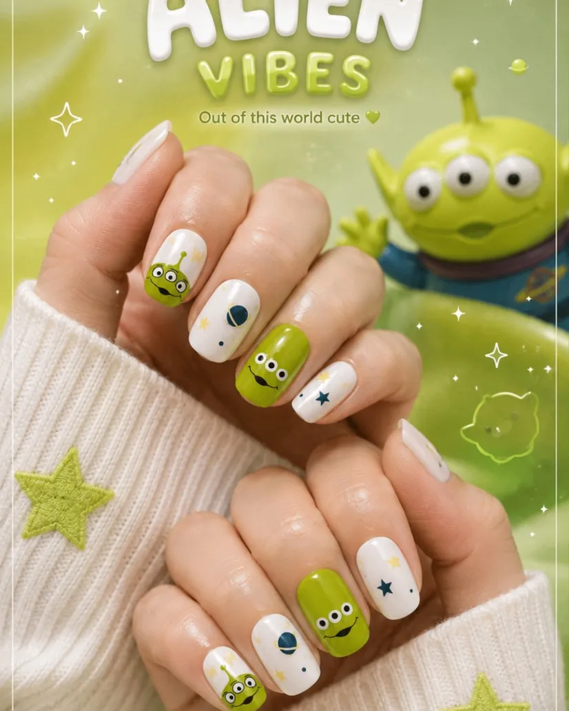 Loop Toy Story Alien Nails